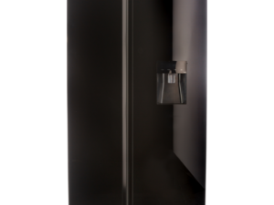 DFF456 | Defy 496lt Elegant Black Glass Side by Side Fridge Freezer